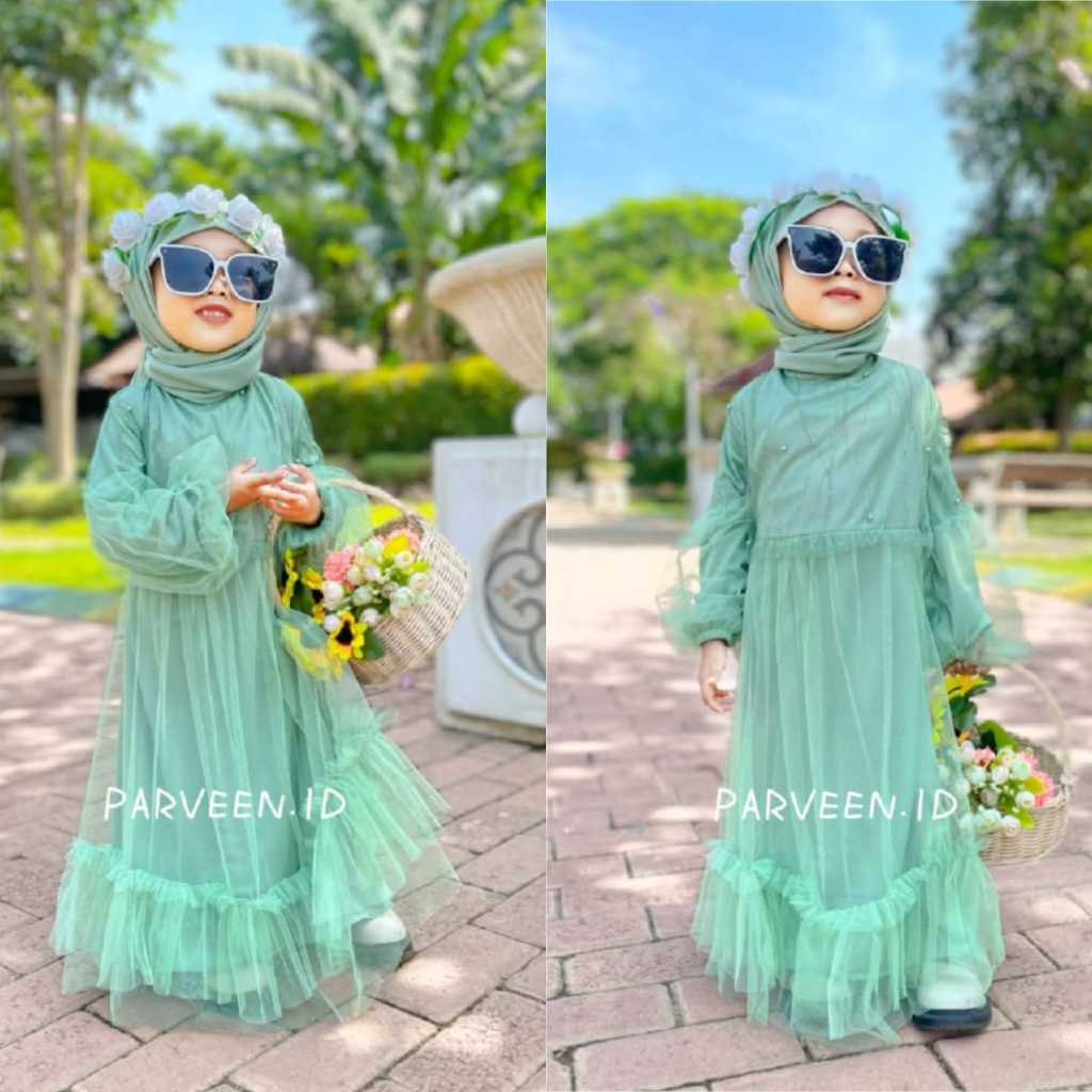 GAMIS BRUKAT ANAK PEREMPUAN 1-10 TAHUN / DRESS BRUKAT / BAJU MUSLIM ANAK PEREMPUAN 1-10 TAHUN