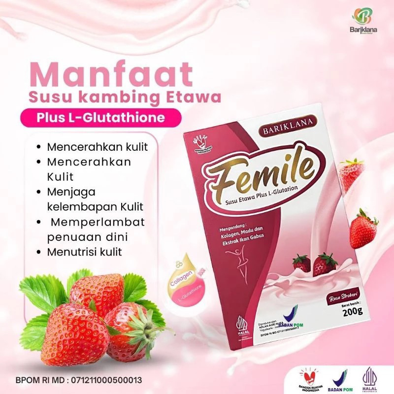 

FEMILE SUSU KAMBING ETAWA + L GLUTATHIONE