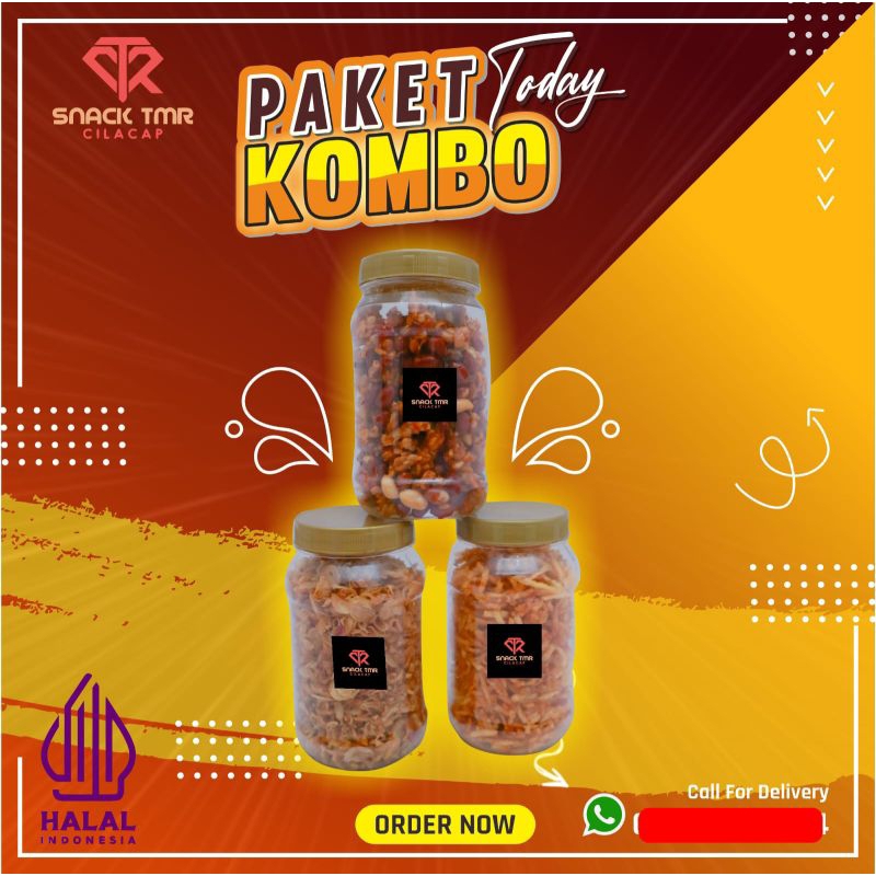 

PAKET HEMAT [3 TOPLES] KENTANG MUSTOFA BAWANG GORENG KERING TEMPE HOMEMADE