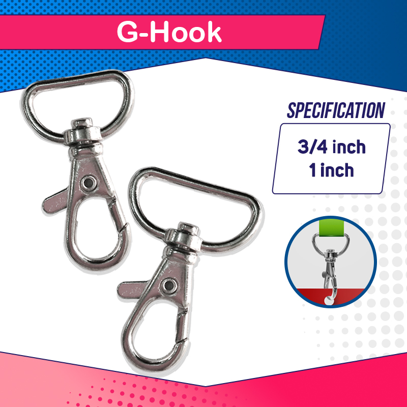 

KEW KEW Kait Besi Cantelan Gantungan Pengait Pita Lanyard ID Name Card