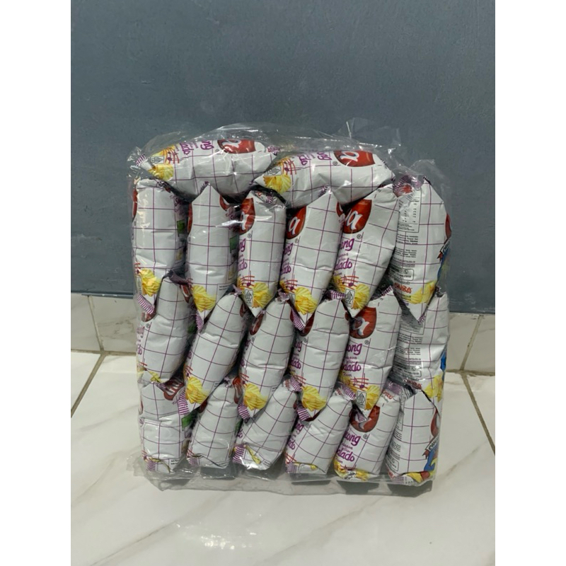 

CHUBA KERIPIK SINGKONG RASA BALADO 1 PAK ISI ( 20 PCS X 12 GRAM ) - CHIKI KERIPIK SINGKONG CHUBA