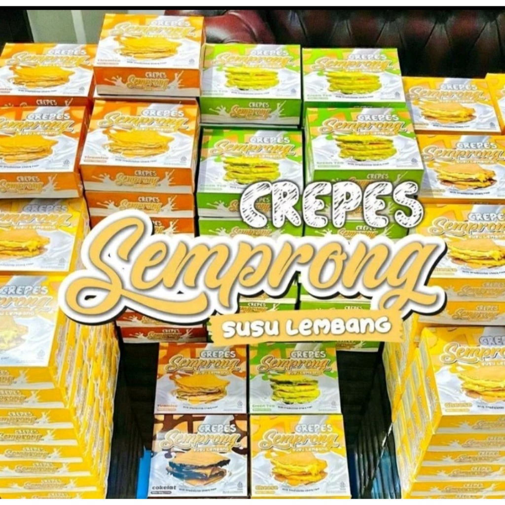 

Crepes Semprong Susu Lembang oleh-oleh Bandung isi 12 165gr