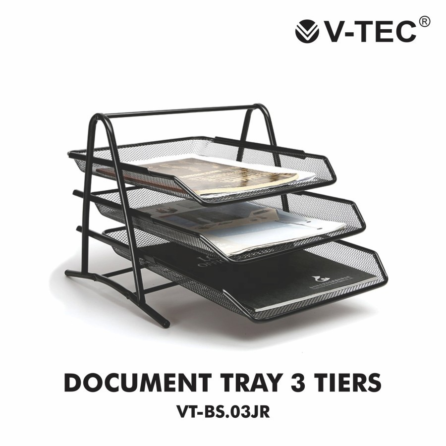 

V-tec Bak Surat 3 Susun VT-BS.03JR Document Tray Organizer Kantor