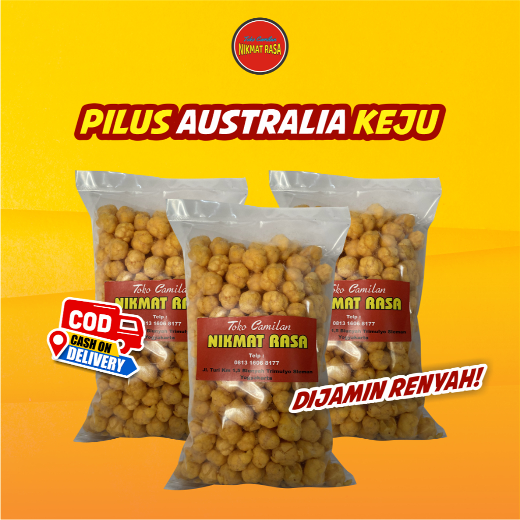 

Pilus Australia Keju/ Pilus Keju 250g/500g Snack Kiloan Enak Murah