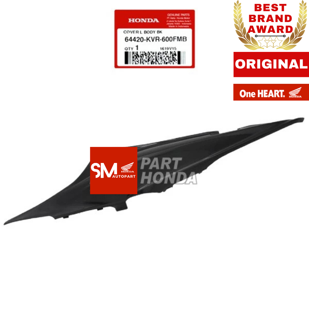 64420-KVR-600FMB Cover Body Kiri Revo 100 Hitam