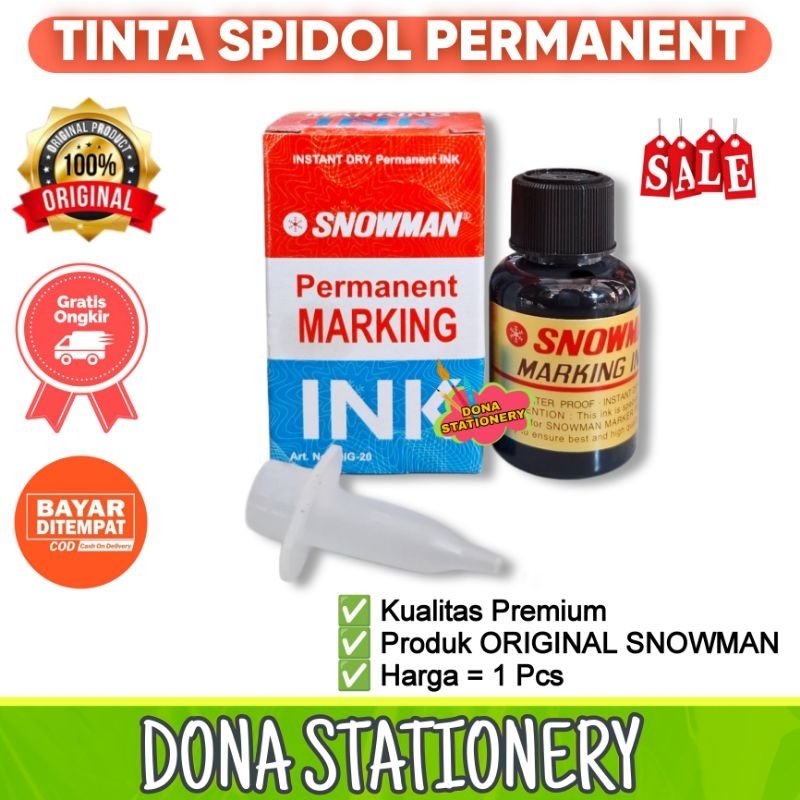 

ISI TINTA SPIDOL PERMANENT | TINTA SPIDOL SNOWMAN | REFILL TINTA SPIDOL PERMANENT