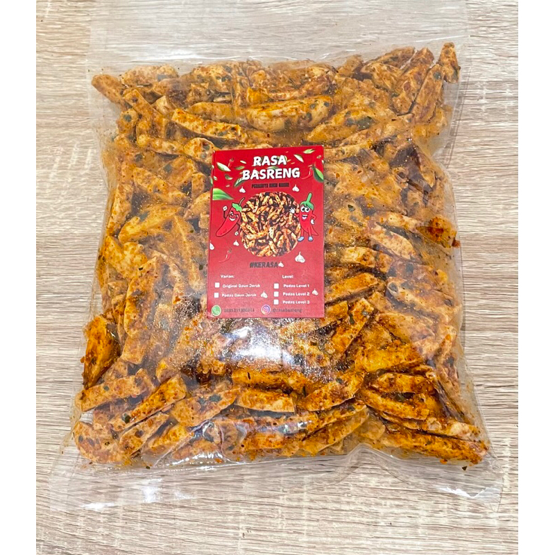 

Basreng Pedas Daun Jeruk 500gr