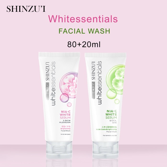 Shinzui Skin Lightening Facial Wash For Acne Skin Normal Skin Shinzu"i Face Cleanser Mencerahkan