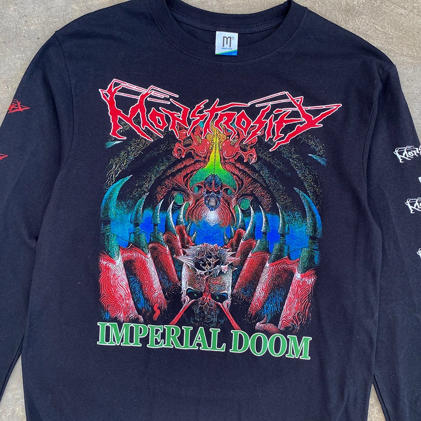 KAOS LENGAN PANJANG IMPERIAL DOOM - MONSTROSITY | KAOS BAND | KAOS OVERSZE | KAOS KATUN | KAOS METAL