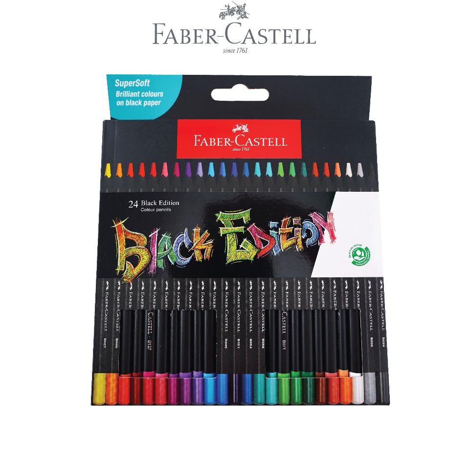 

KODE R37S FaberCastell Pensil Warna Black Edition Colour Pencils Series