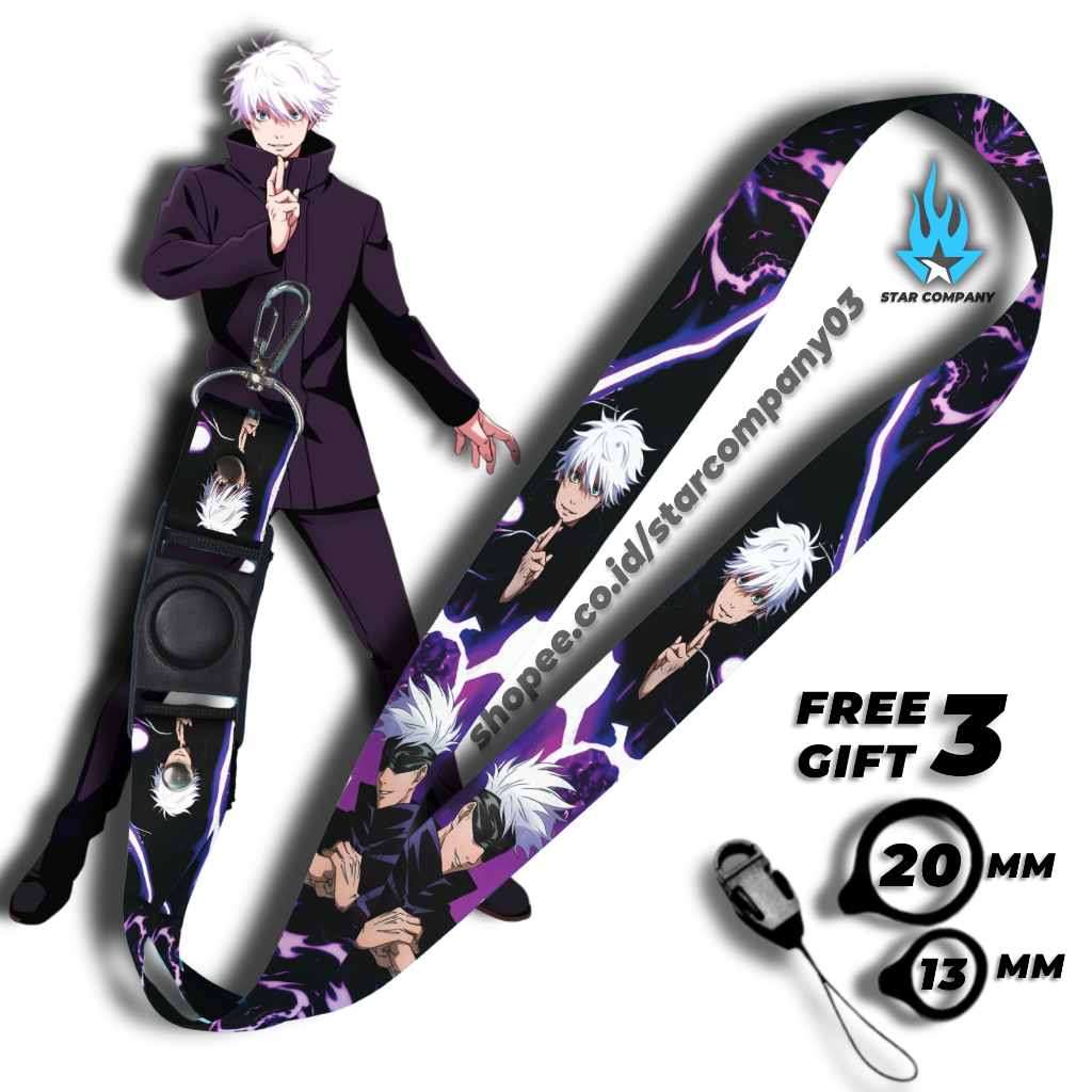 

LANYARD gojo satoru GANTUNGAN HANDPHONE & TALI ID CARD