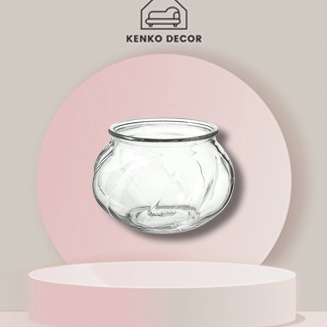 AYO BELI Vas kaca bening 8 cm vas bunga vas kaca vas panjangan vas kecil VI222