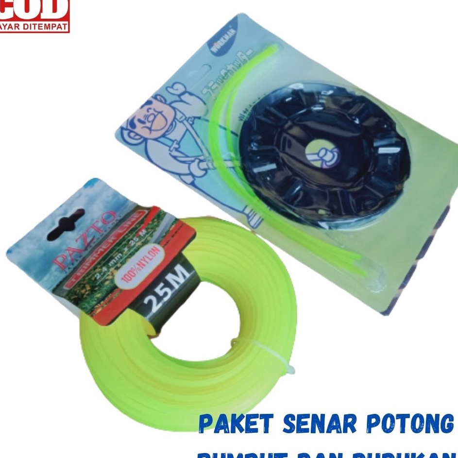 READY STOK Kathah 1 Set Tali Senar Babat Rumput Mesin Potong Rumput  Mata Pisau Senar Mesin Potong R