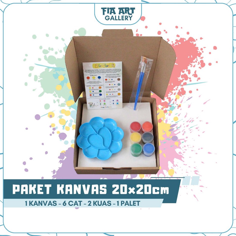 

Hemat Menarik Paket Lukis Kanvas 2x2 cm Paket hemat mewarnai lengkap dengan kanvas putih cat akrilik kuas palet warna mixing color chart paket melukis lengkap anak kuas palet painting brush canvas acrylic art kanvas putih polos