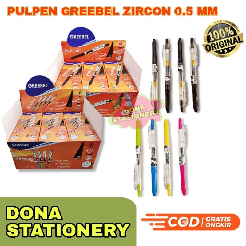 

[ 1 PCS ] PULPEN GREEBEL PAPORO | PULPEN GREEBEL ZIRCON