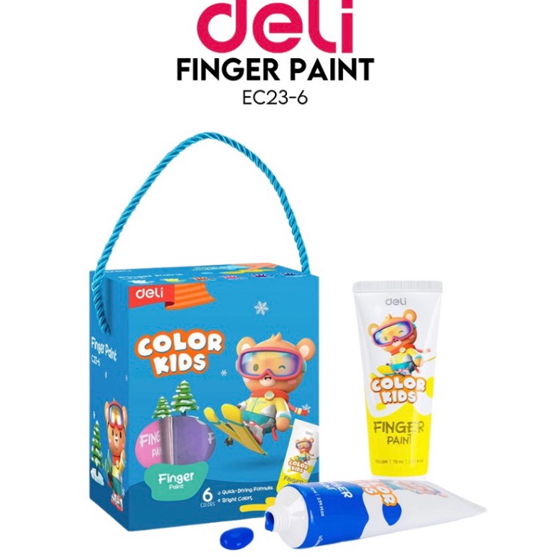 

KODE D83E Cat Lukis Jari Finger Paint Color Kids DELI C236