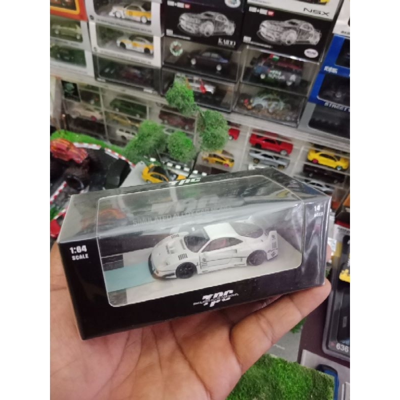 TPC Ferrari F40 LBWK white putih Time Micro Mini GT