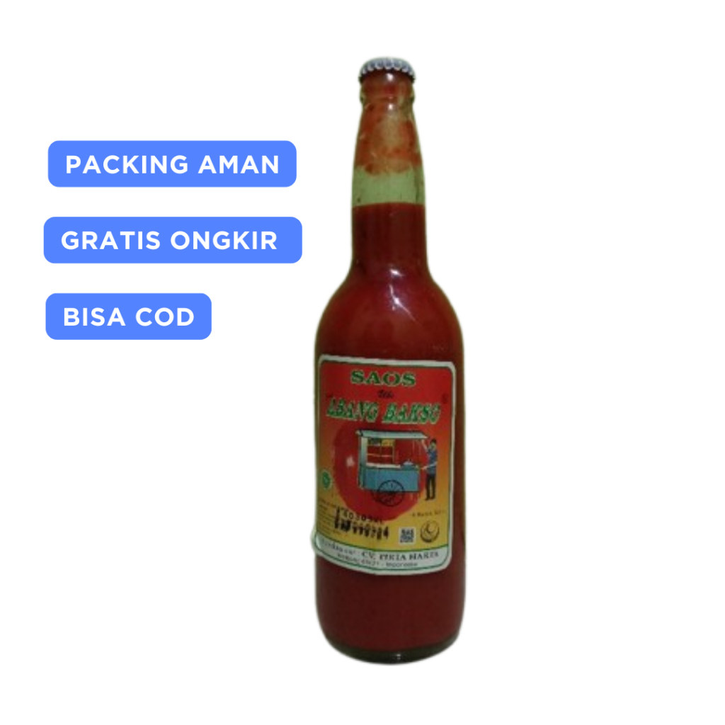 

Saos Cap Abang Bakso | Sauce Saus Pentol Bakso | Saos tomat Saos Botol Abang Bakso 620 ml / Saos Enak / Saos Murah / Saos Lezat dan Termurah