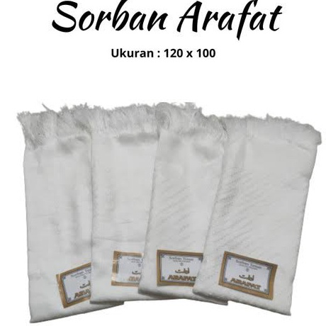 HARGA GROSIR SORBAN HAJI PUTIH SORBAN ARAFAT POLOS MURAH BERKUALITASsorban putih
