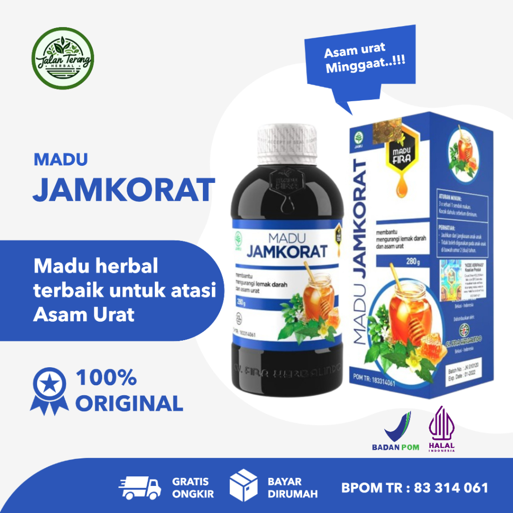 

MADU JAMKORAT 280gr - Bantu Atasi Kolesterol dan Asam Urat