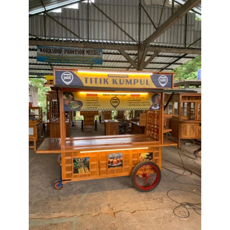 Gerobak angkringan kekinian/gerobak dimsum/gerobak takoyaki/gerobak korean food