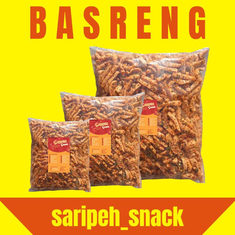 

Basreng 1 kg Pedas Daun Jeruk / BASRENG 1000 Gram Basreng Pedas Basreng Daun Jeruk kriuk pedas Basreng viral Snack viral saripeh snack