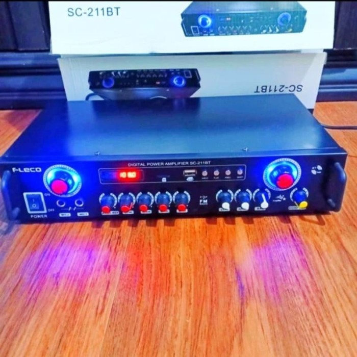 COD Amplifier Fleco SC-211BT - Power Ampli SC 211BT Amplifier Murah