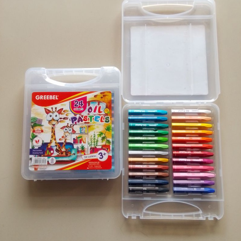 

KODE G43J Crayon Oil Pastel Greebel 24 Warna Set Original