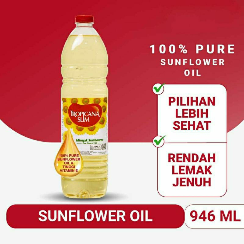 

Tropicana Slim Oil Series - Minyak Zaitun (Olive Oil) | Minyak Sunflower | Minyak Kanola (Canola) | Minyak Jagung