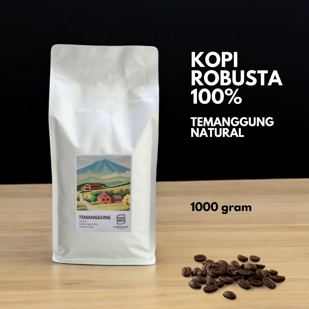 

Kopi Robusta Temanggung / 1000 Gram / 1 kg / biji bubuk storytelling coffee roasters