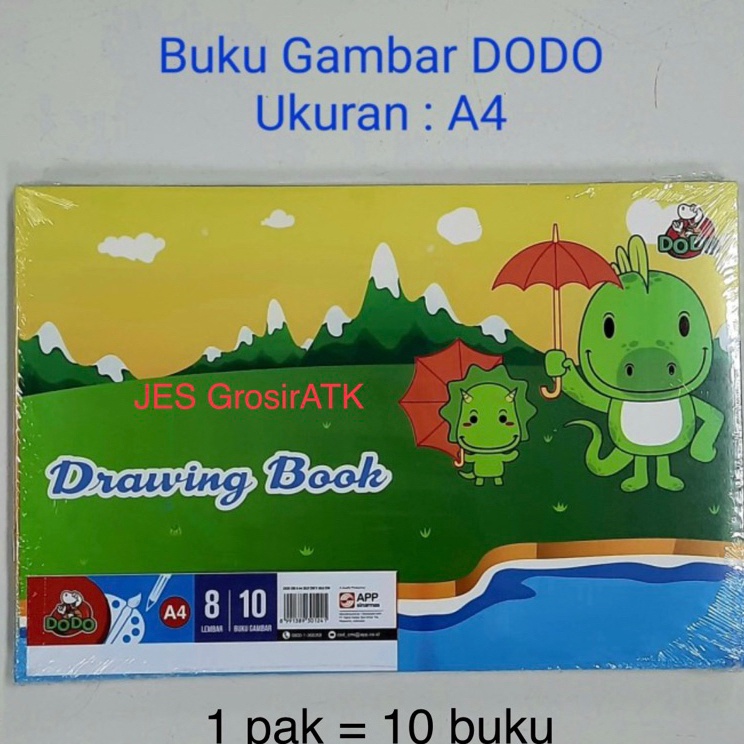 

Ready Khusus Buku Gambar DODO A4 1 pak 1 buku