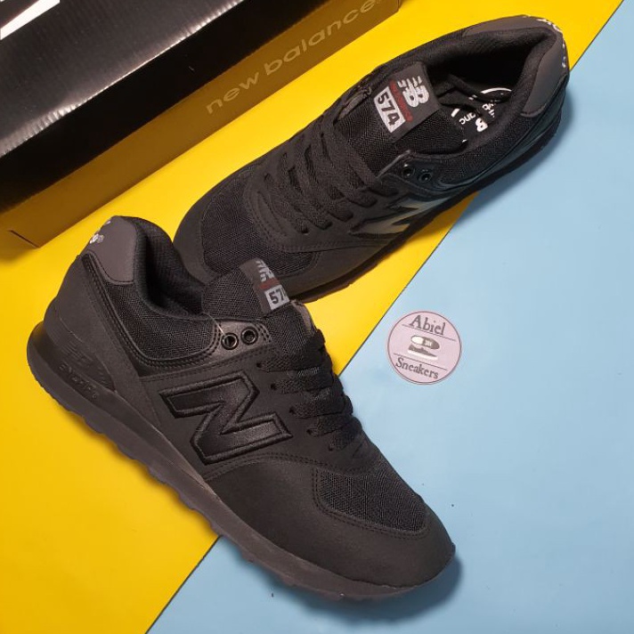 READY STOK NEW BALANCE 574 ENCAP FULL BLACK