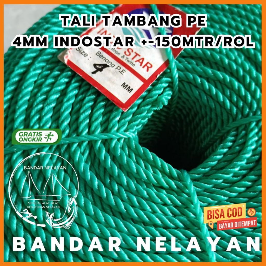 

gk Tali Tambang 4mm PE Kuat Dan Tahan Lama