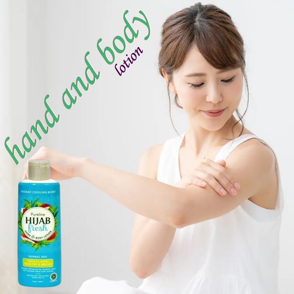 Original Hand Body Lotion Hijab fresh Soft Glow 100ml - Serum Kulit, Serum Badan, Vitamin, Pureline 
