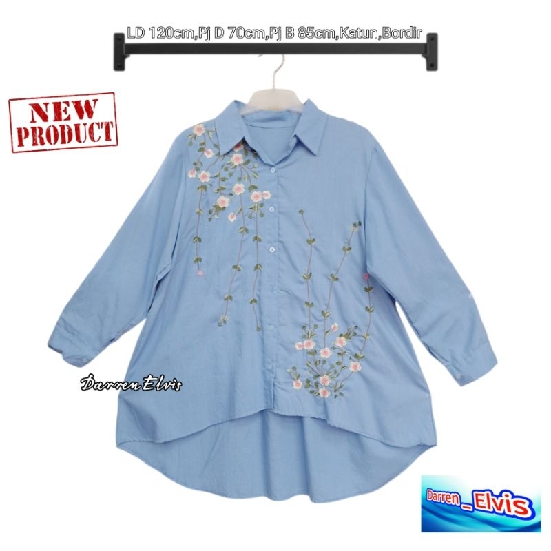 Kemeja Wanita Model Terkini Motif Bunga