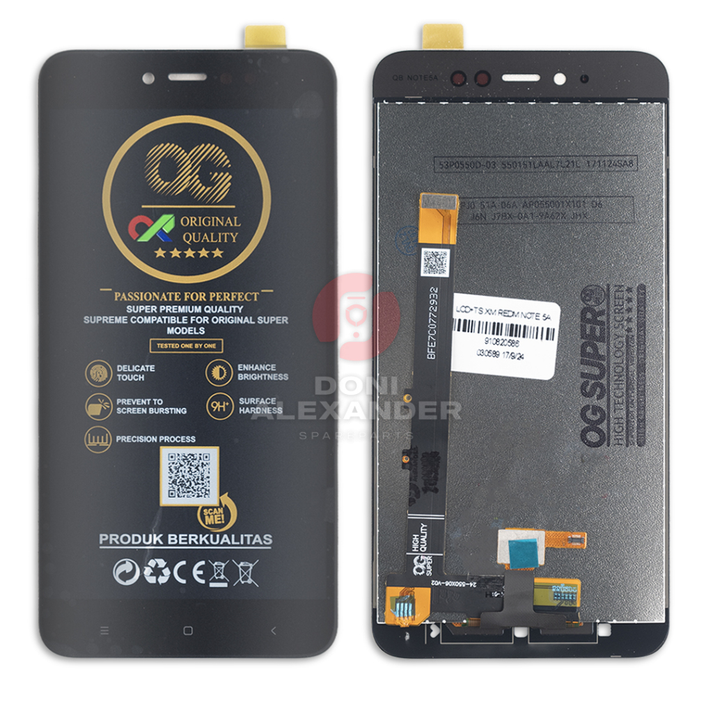 LCD XIAOMI REDMI NOTE 5A 5 A - LCD TOUCHSCREEN REDMI NOTE 5A PRIME DIGITIZER COMPLETE ORIGINAL