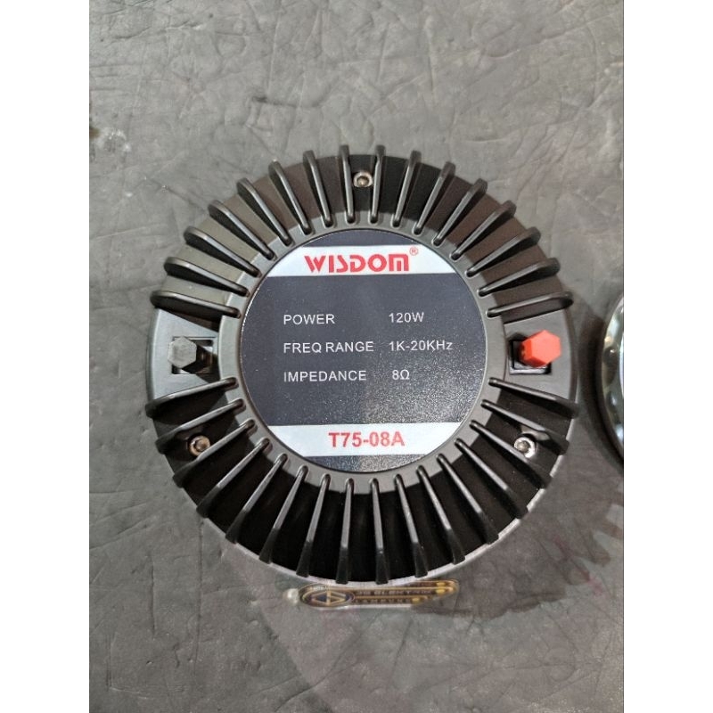 Tweeter Wisdom T75 - 08A Componen Driver Speaker Tweeter original Wisdom