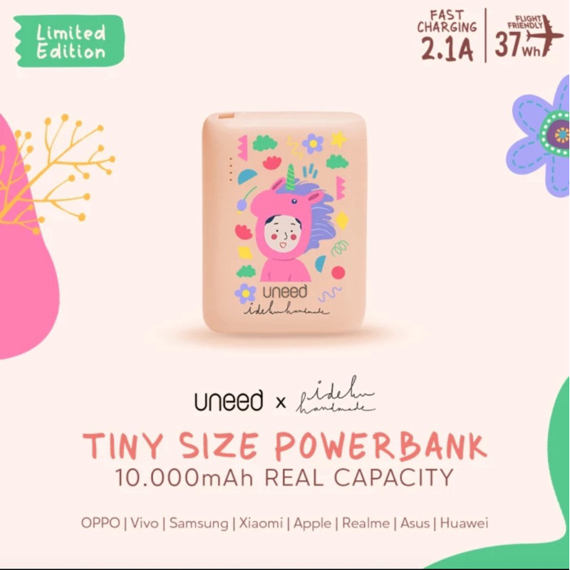 Power bank uneed x idekuhandmade Limited Edition PUBI