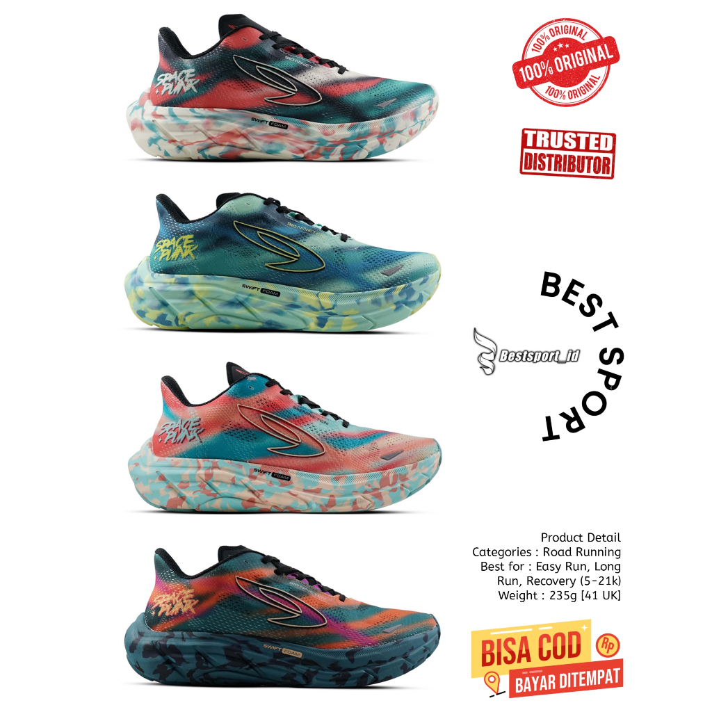 Sepatu Lari 910 Nineten Irezumi Spacepunk - Sepatu Running 910 Nineten
