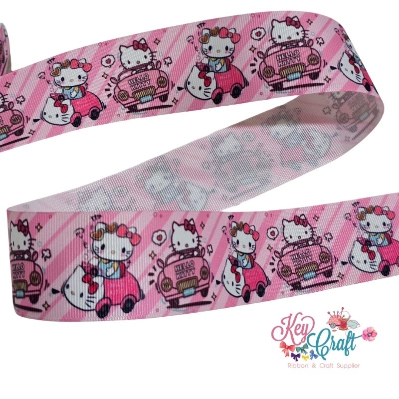 

Pita Grossgrain motif Hello kitty car size 3,8cm