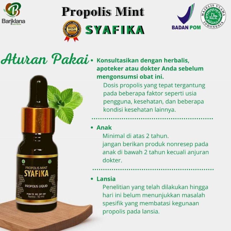 PROPOLIS MINT SYAFIKA Propolis Liquid 10ml