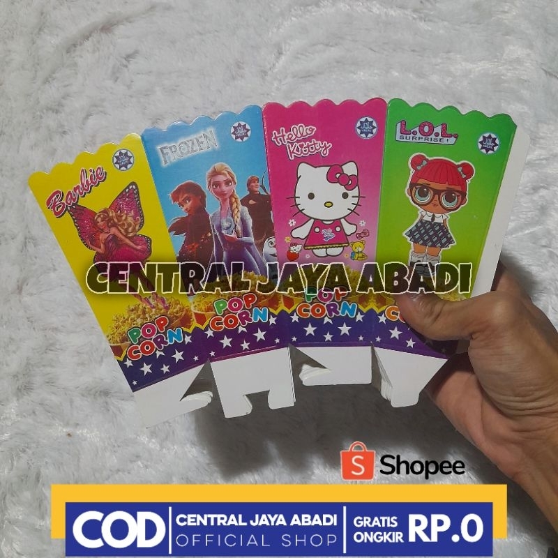 

400 LEMBAR KERTAS POPCORN PRODUK TERBARU | BOX KEMASAN POPCORN BERKUALITAS | KARDUS KEMASAN POPCORN IVORI PUTIH MURAH | DUS POPCORN DUPLEK PUTIH MURAH | KOTAK POPCORN LAMINASI FOIL | TOKO POPCORN OFFICIAL | CENTRAL JAYA ABADI | ARINA SHIVA GROUP 22