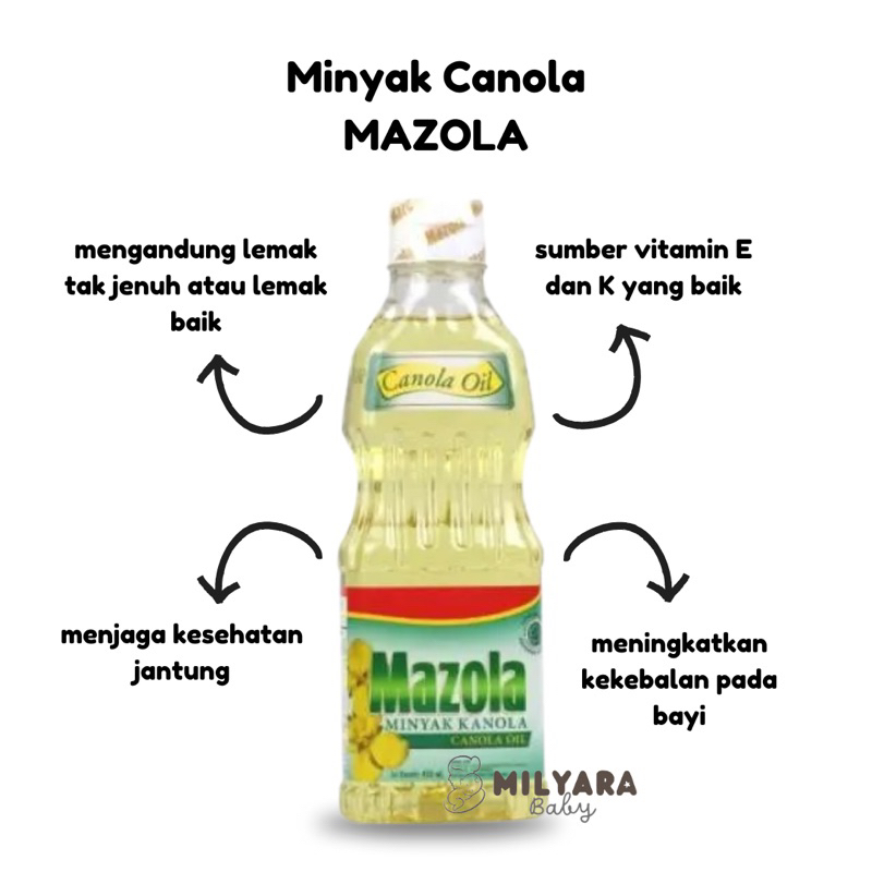 

Minyak Canola MPASI BB Booster Mazola Canola Oil | Minyak MPASI Bayi Sehat | Lemak Tambahan MPASI Sehat | Minyak Goreng Canola