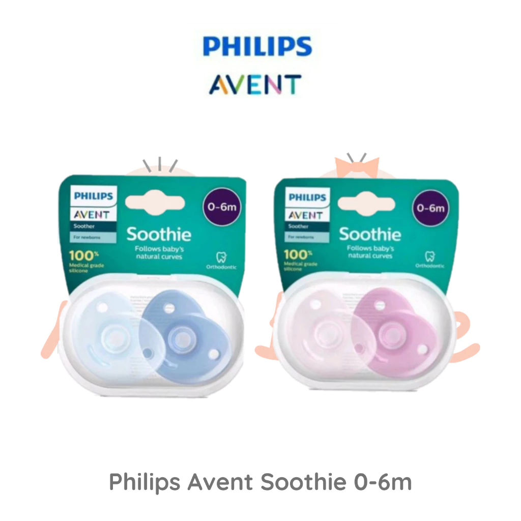 Philips Avent Soothie Heart Soother Pacifier Empeng Bayi 0-6 Bulan