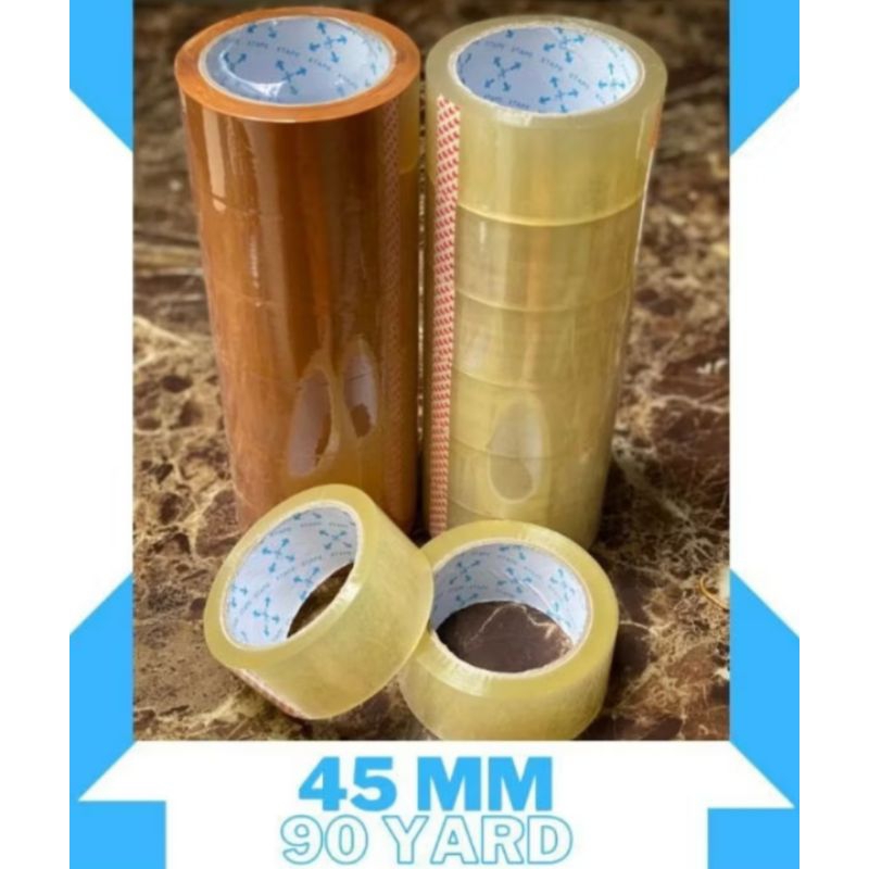 

SELOTIP/LAKBAN PAKET HEMAT 12 (DUA BELAS) PCS 90 YARDX45MM