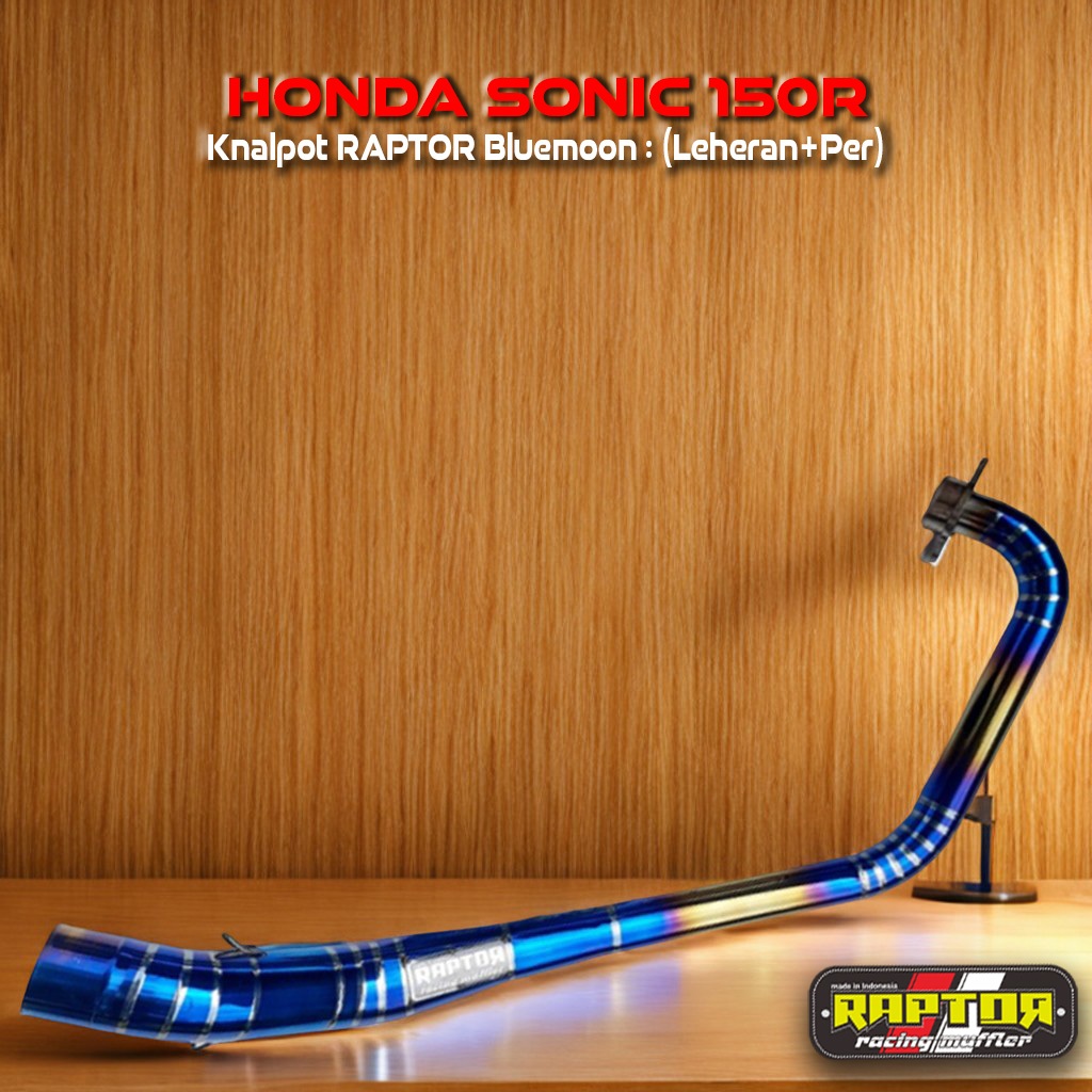 RAPTOR Leheran Knalpot Racing Honda Sonic 150R - Bluemoon
