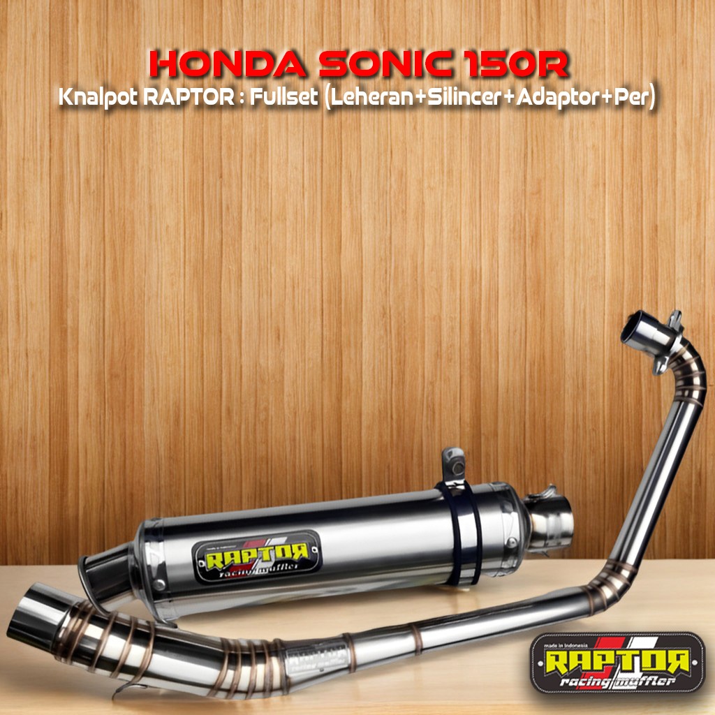 RAPTOR Knalpot Racing Honda Sonic 150R - Original
