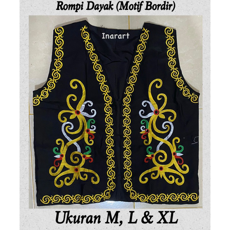 ROMPI DAYAK MOTIF BORDIR