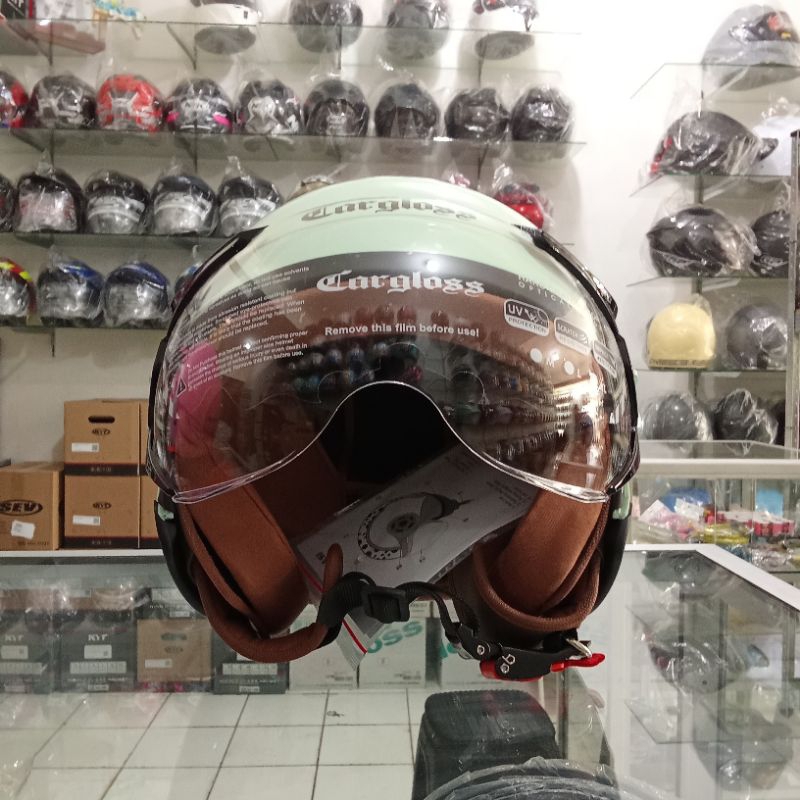 HELM CARGLOSS HIJAB SAGE GREEN ORIGINAL