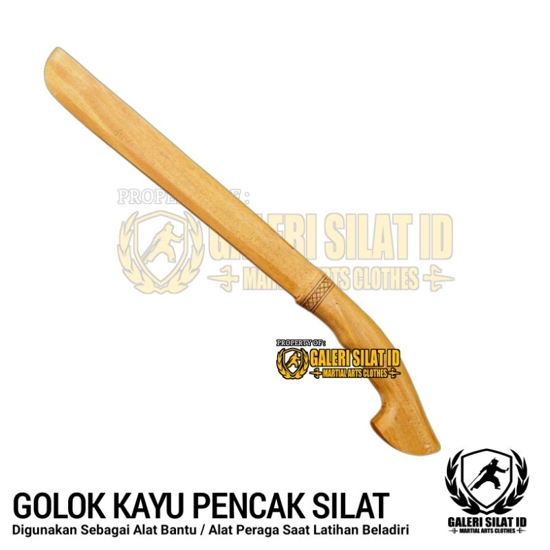 Golok Silat Kayu Premium - Golok IPSI Untuk Latihan - Golok Seni Jurus Tunggal IPSI Usia Dini - Pra 